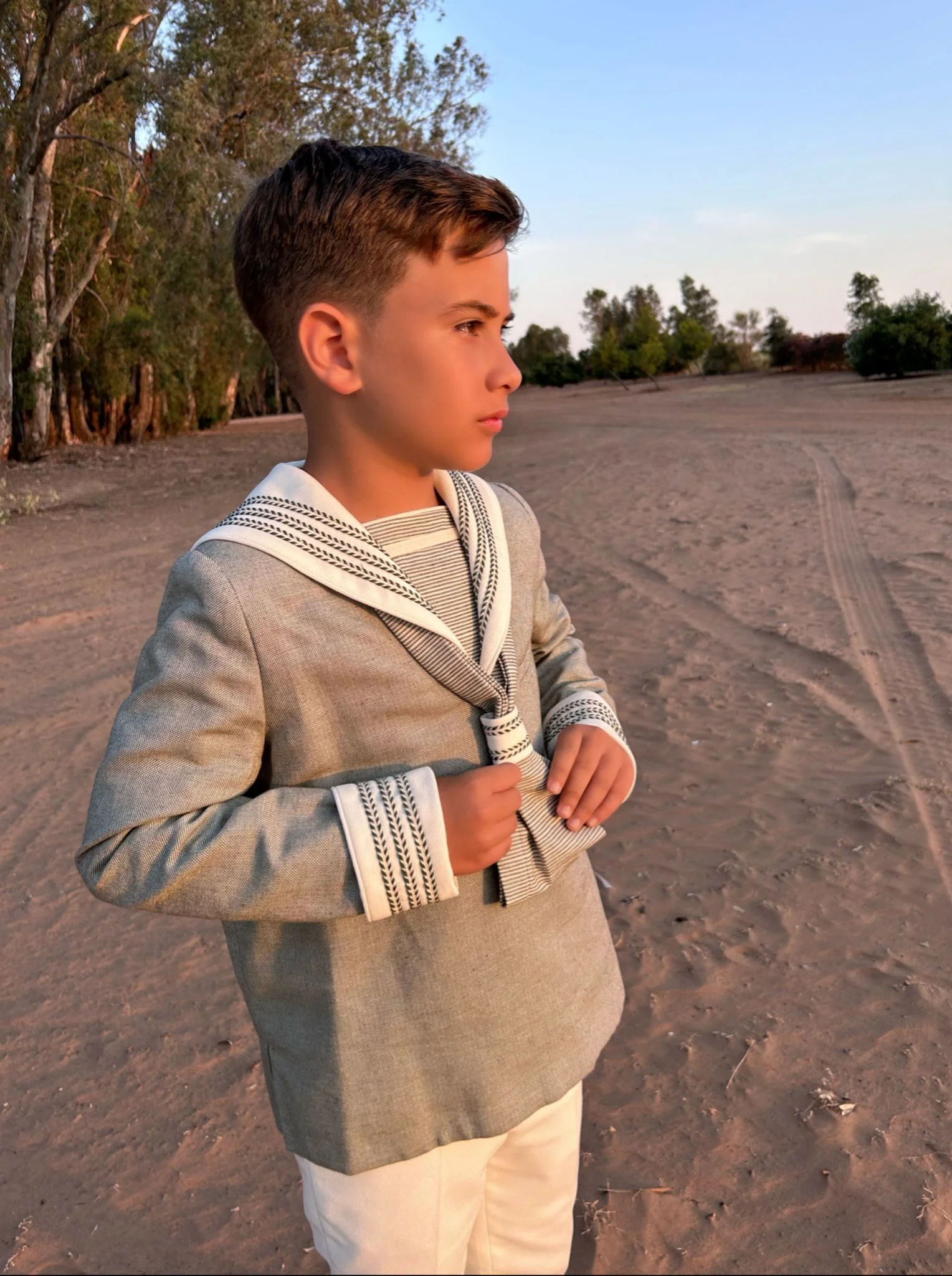 Sesión fotográfica de comunión en estudio