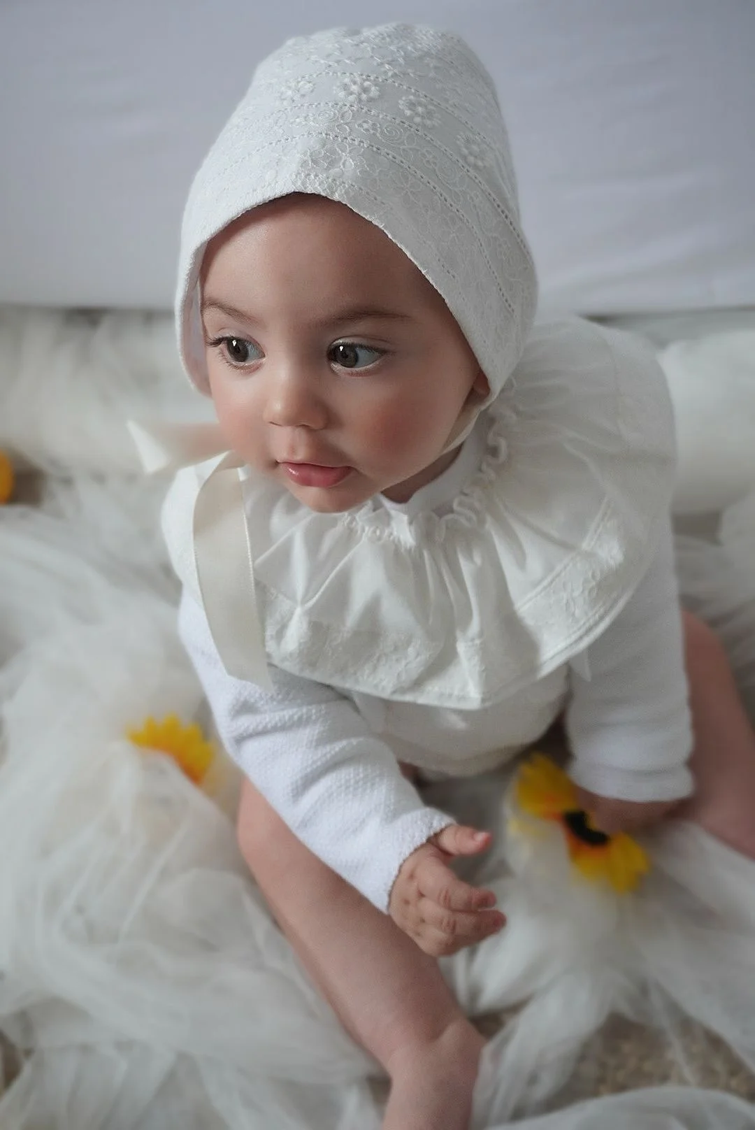 Fotografía de bautizos bebé recien nacido